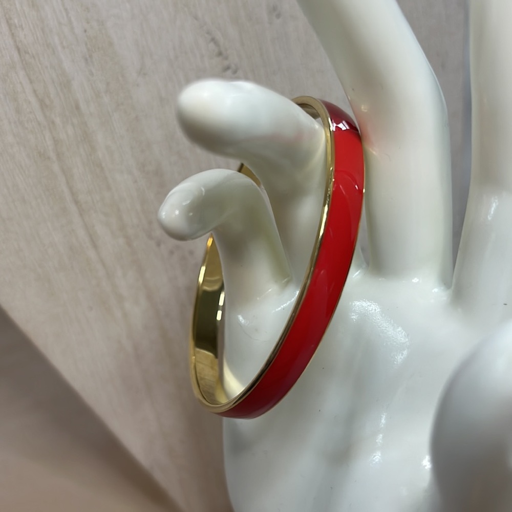 Red and gold J crew bangle bracelet - Picture 5 of 6